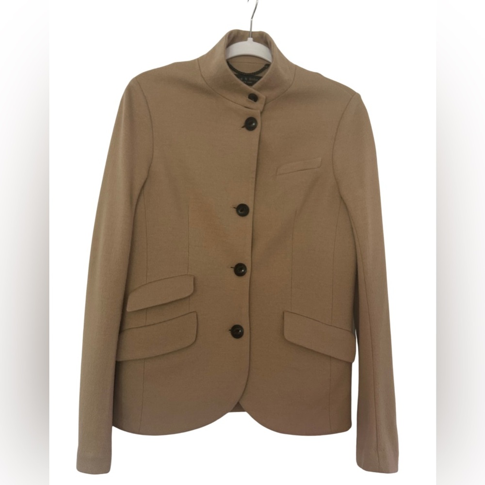 Rag & Bone Tan / Beige Slade Wool Blazer, Size 6 - Picture 11 of 11